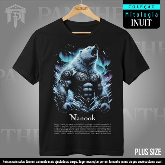 Plus Size Unissex - Deus Nanook (Mitologia Inuit)