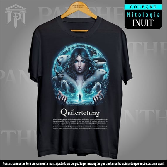 Camiseta Unissex - Deusa Qailertetang (Mitologia Inuit)