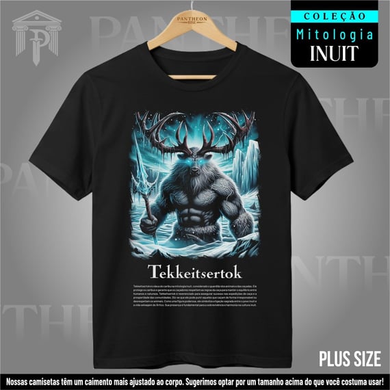 Plus Size Unissex - Deus Tekkeitsertok (Mitologia Inuit)
