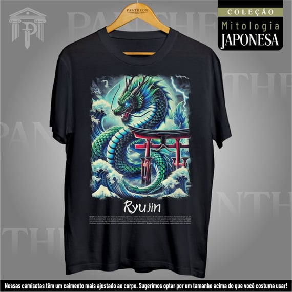 Camiseta Unissex - Deus Ryūjin (Mitologia Japonesa)