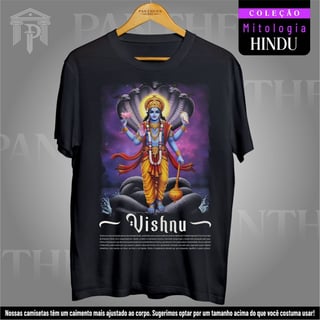Camiseta Unissex - Deus Vishnu (Mitologia Hindu)