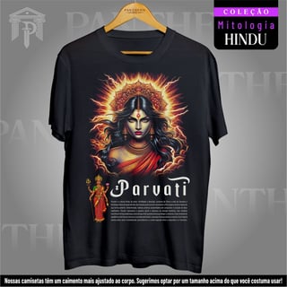 Camiseta Unissex - Deusa Parvati (Mitologia Hindu)