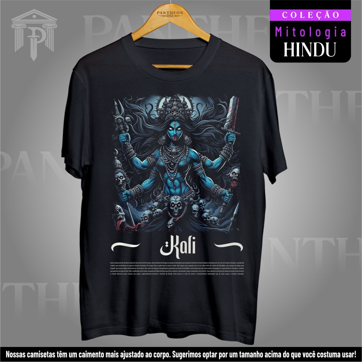Nome do produto: Camiseta Unissex - Deusa Kali (Mitologia Hindu)