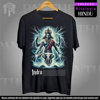Camiseta Unissex - Deus Indra (Mitologia Hindu)