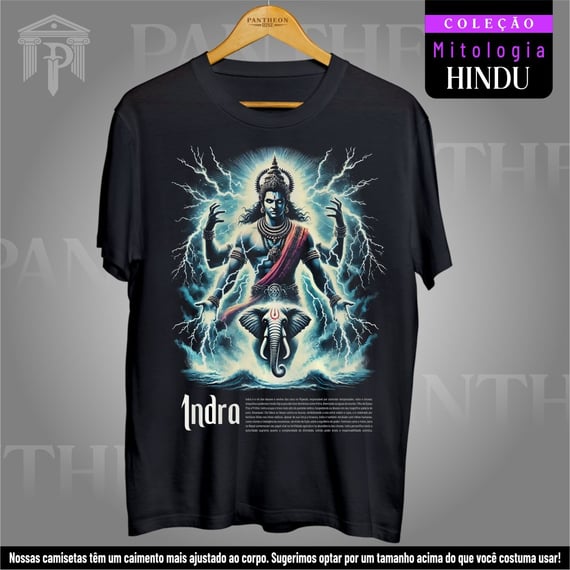 Camiseta Unissex - Deus Indra (Mitologia Hindu)