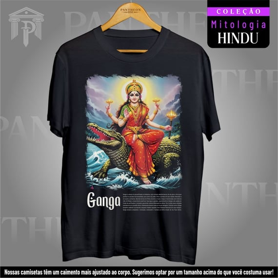 Camiseta Unissex - Deusa Ganga (Mitologia Hindu)