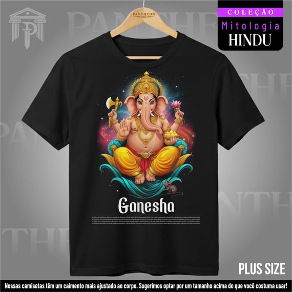 Plus Size Unissex - Deus Ganesha (Mitologia Hindu)