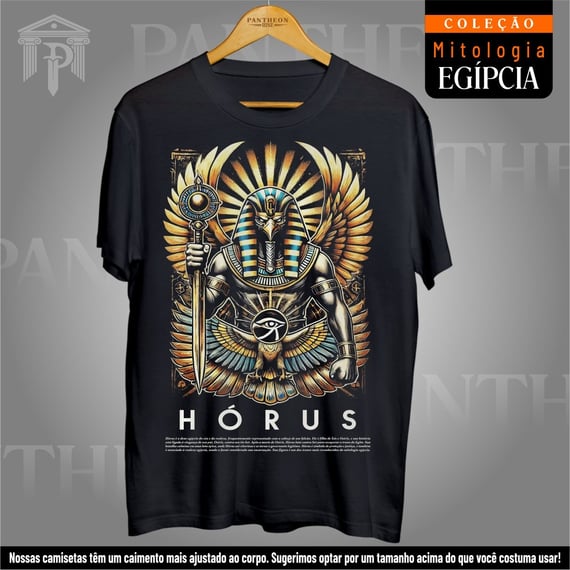 Camiseta Unissex - Deus Hórus (Mitologia Egípcia)