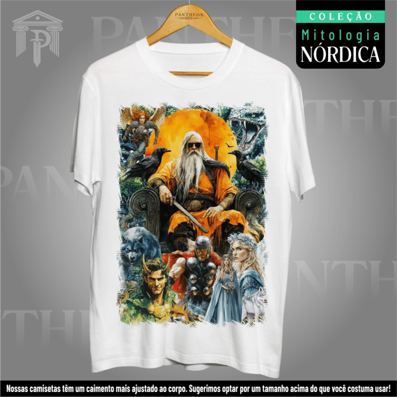Camiseta Unissex - Deuses Nórdicos (Mitologia Nórdica)