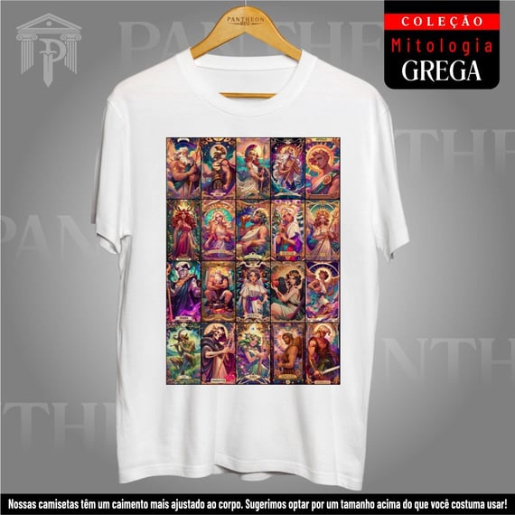 Camiseta Unissex - Deuses e Mitos Gregos (Mitologia Grega)