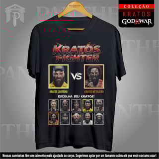 Nome do produto Camiseta Unissex - Batalha dos Deuses (Kratos)