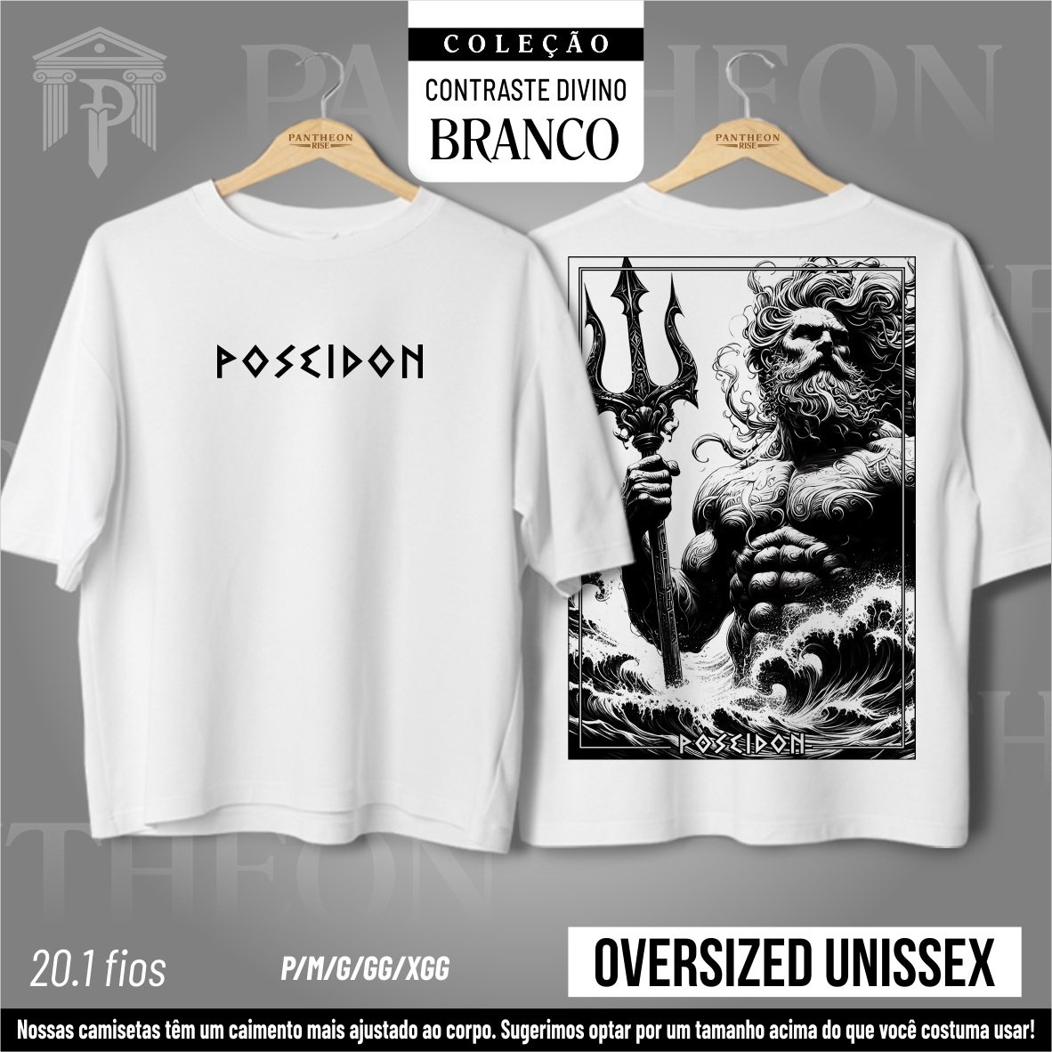 Nome do produto: Oversized Unissex Frente e Costas - \