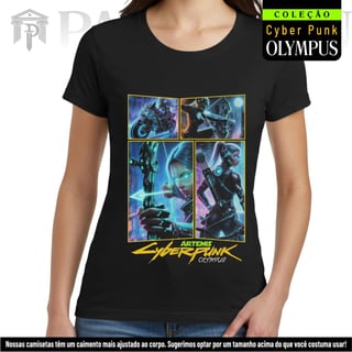 Nome do produto Baby Look - Panteão Cyberpunk (Ártemis)