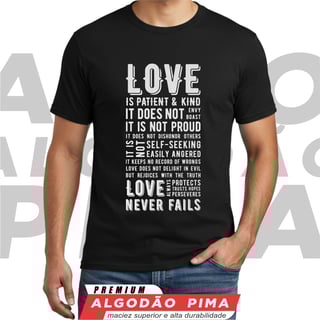 Camiseta - 1 Coríntios 13 