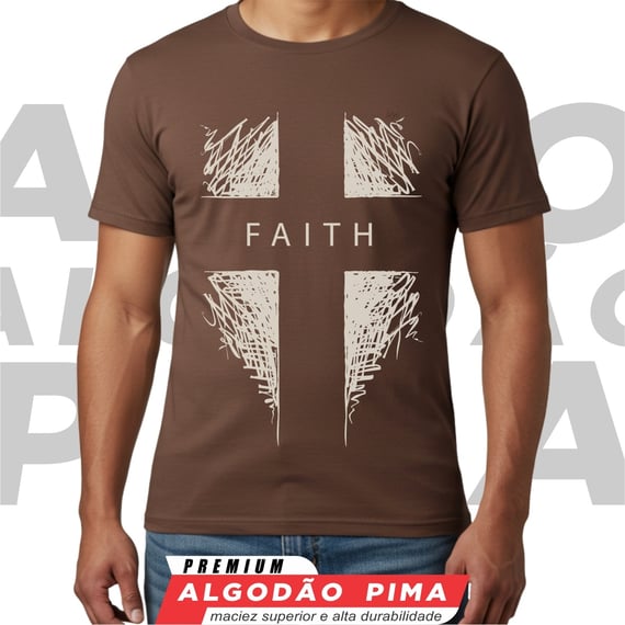 Camiseta - Fé em Traços