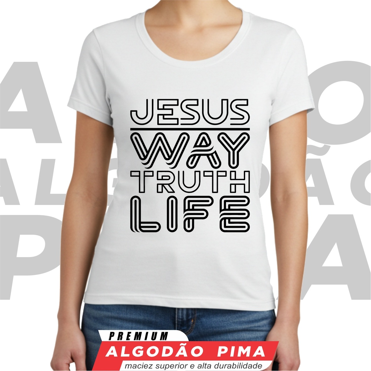 Nome do produto: Baby Long - Jesus: Caminho, Verdade e Vida