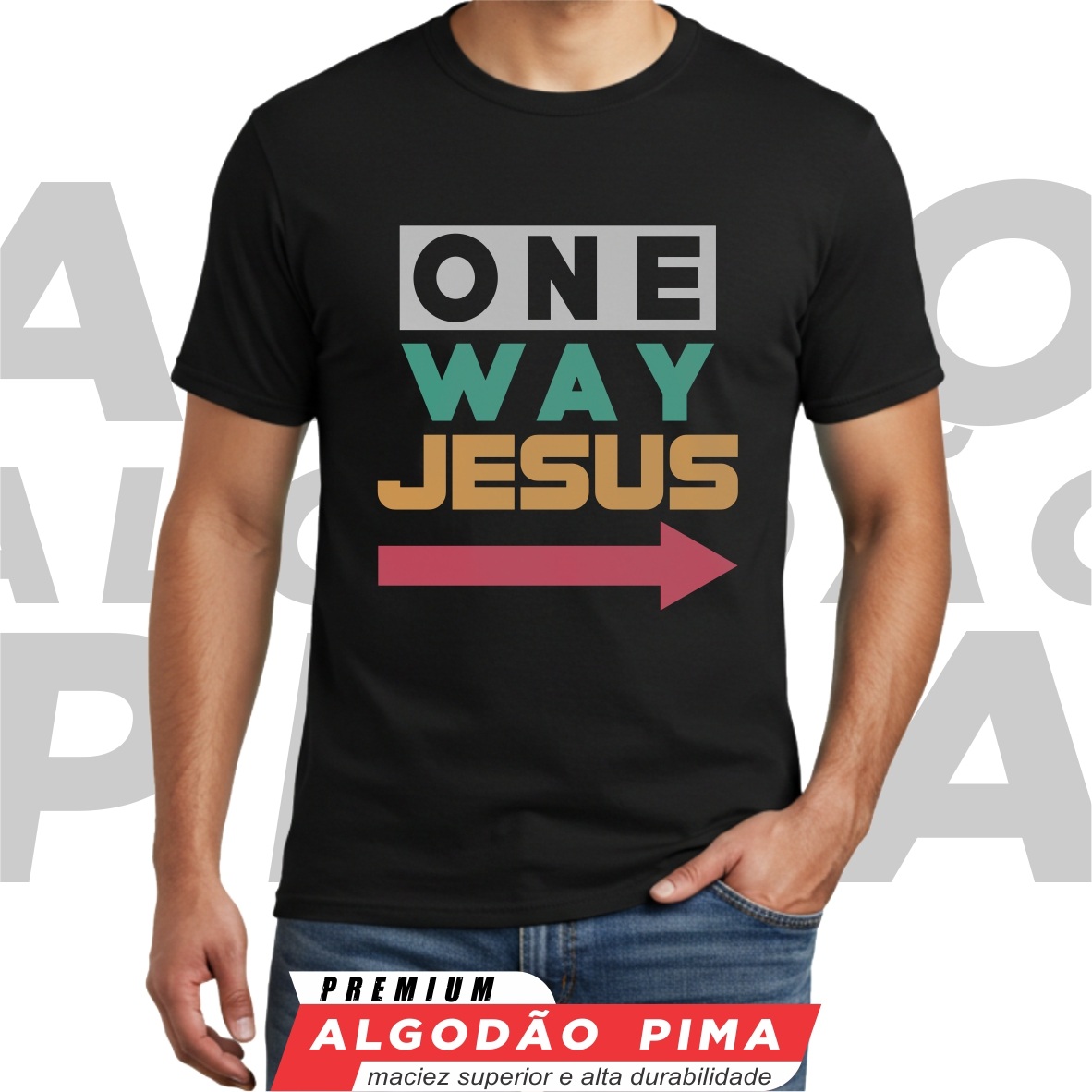 Nome do produto: Camiseta - One Way Jesus