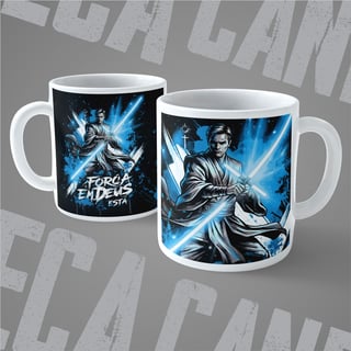 Caneca Jedi da Fé: A Força em Deus Está