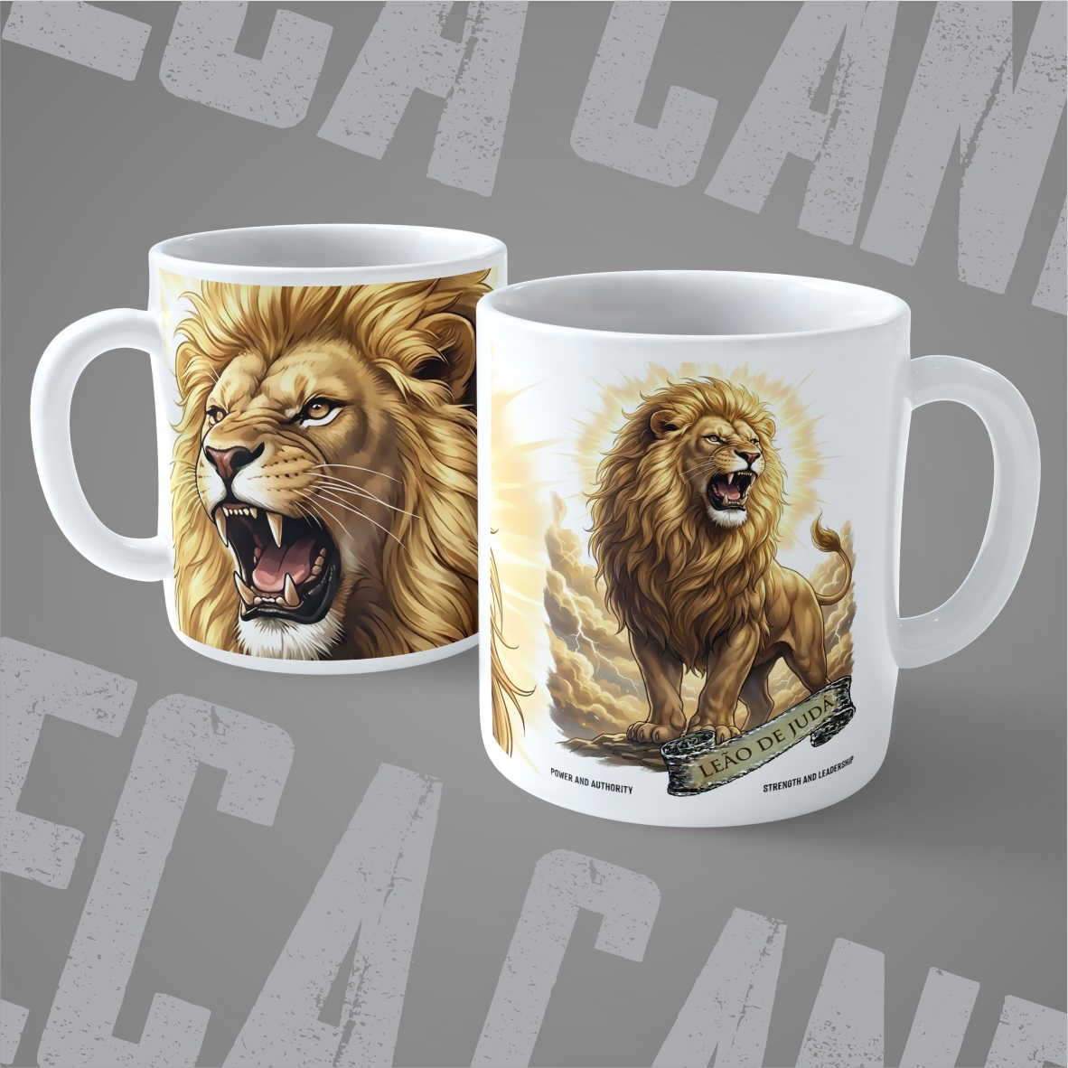 Nome do produto: Caneca Leão de Judá: Poder e Autoridade