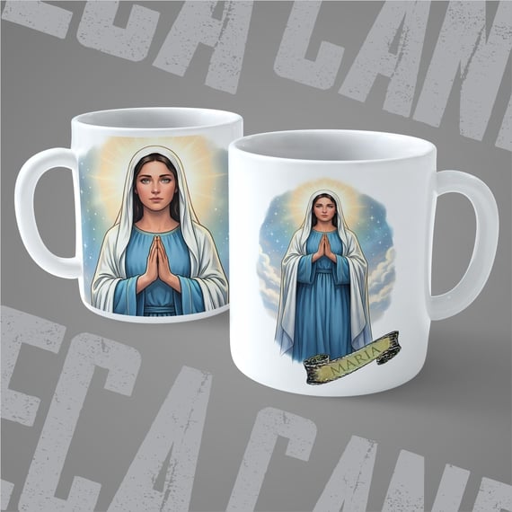 Caneca Maria: Graça e Devoção