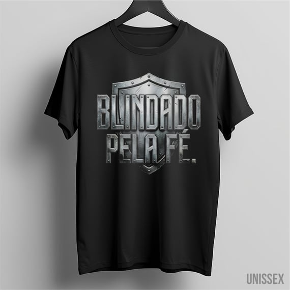 Camiseta Unissex - Blindado pela Fé 