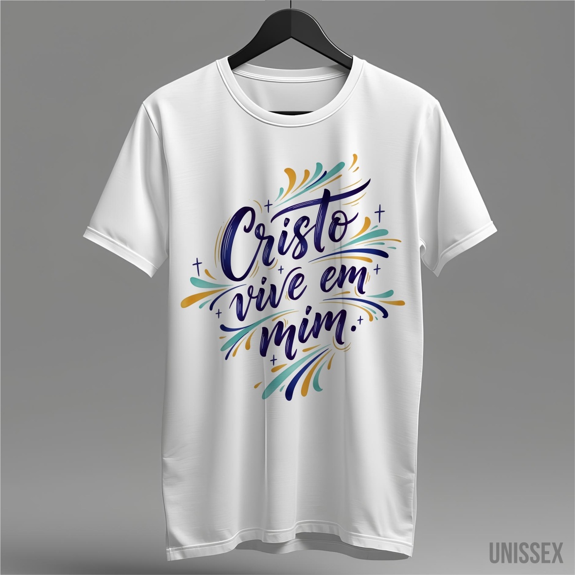 Nome do produto: Camiseta Unissex - Cristo Vive em Mim