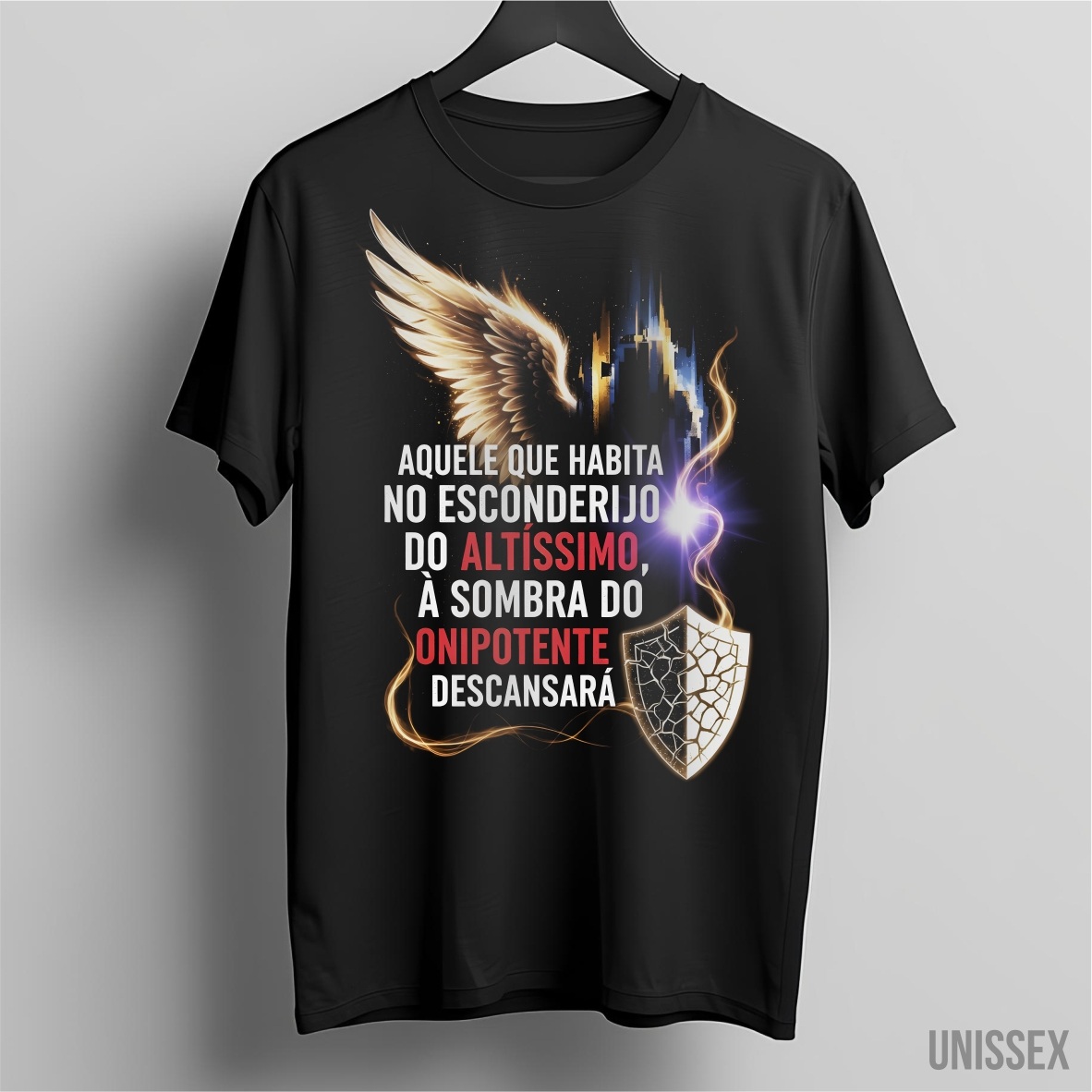 Nome do produto: Camiseta Unissex - Salmo 91