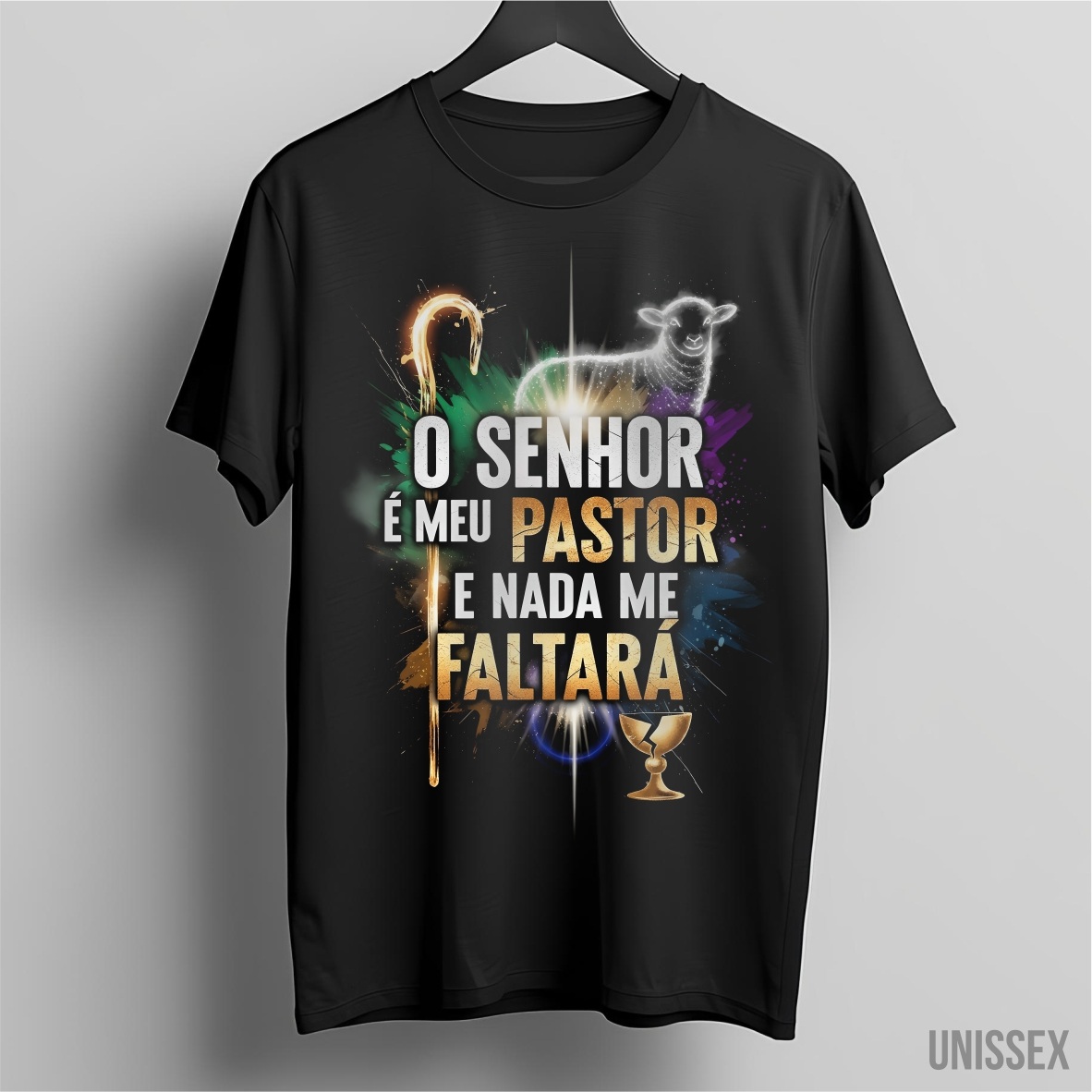 Nome do produto: Camiseta Unissex - Salmo 23