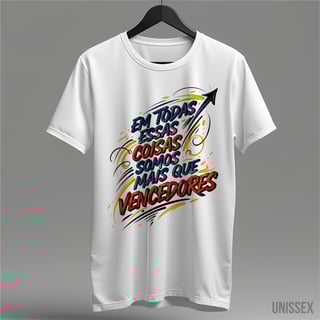 Nome do produto Camiseta Unissex - Mais Que Vencedores