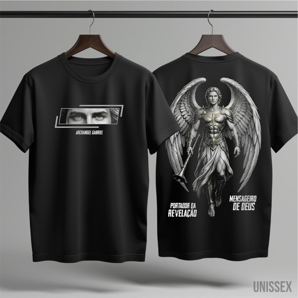 Nome do produto: Camiseta - Arcanjo Gabriel: Portador da Revelação