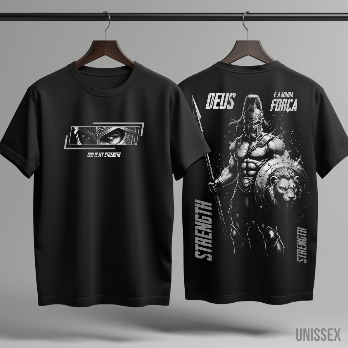 Nome do produto: Camiseta - Spartan Faith: Deus é a minha Força