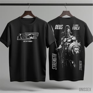 Camiseta - Spartan Faith: Deus é a minha Força