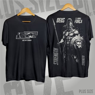 Plus Size - Spartan Faith: Deus é a minha Força