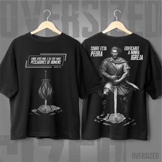 Oversized - Apóstolo Pedro: Pescador e Rocha