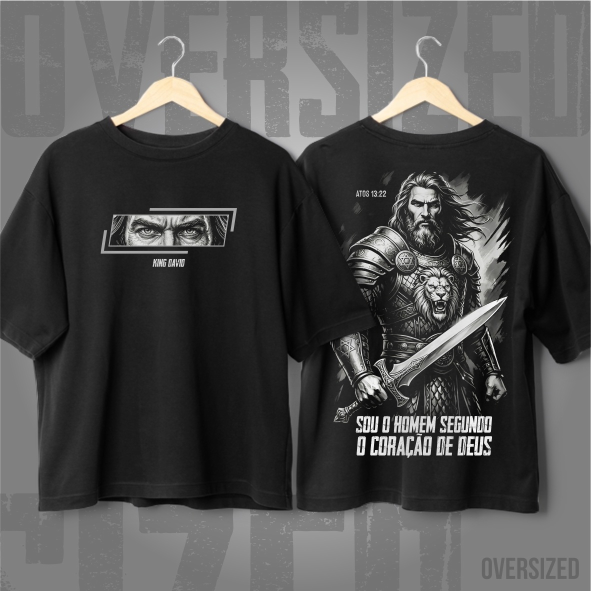 Nome do produto: Oversized - Rei Davi: O Homem Segundo o Coração de Deus
