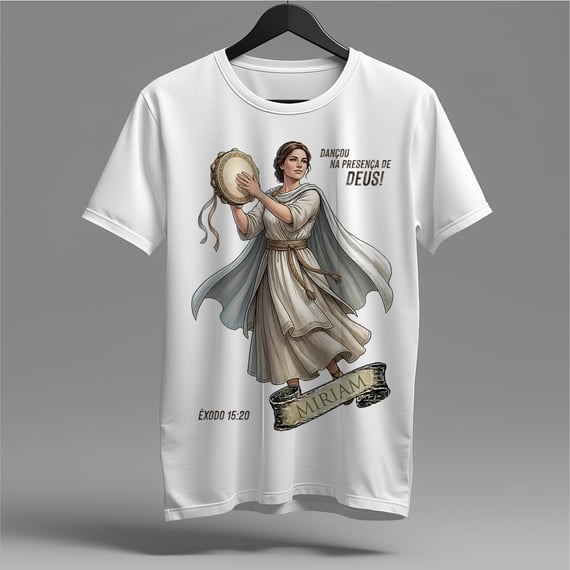 Camiseta Miriam: Celebração e Adoração