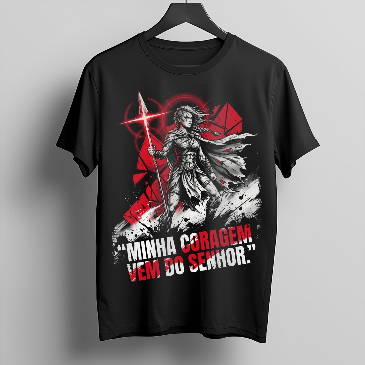 Nome do produto: Camiseta Guerreira: Minha Coragem Vem do Senhor