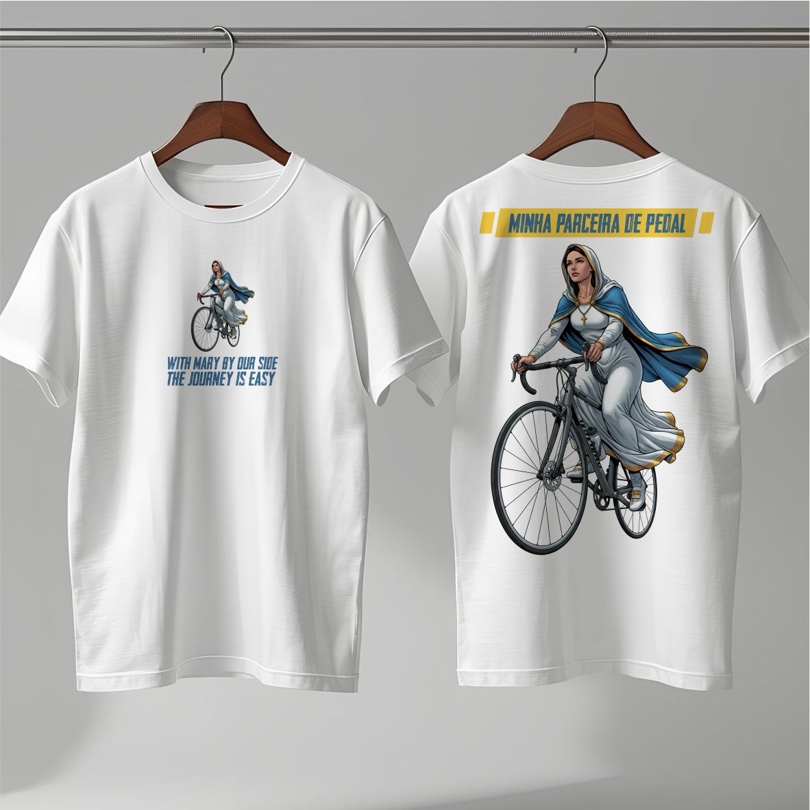 Nome do produto: Camiseta Maria: Minha Parceira de Pedal