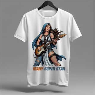Camiseta Maria Super Star: Adoração em Alto Volume