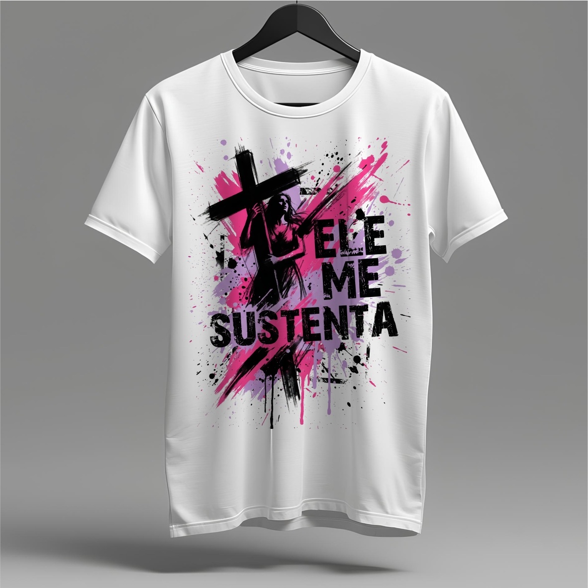 Nome do produto: Camiseta Ele Me Sustenta