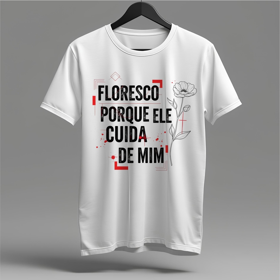 Nome do produto: Camiseta Floresco: Cuidado e Crescimento