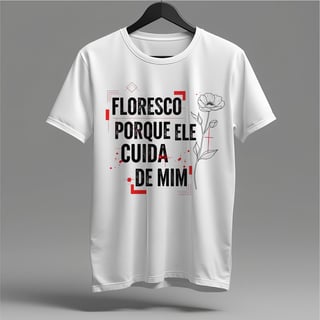 Camiseta Floresco: Cuidado e Crescimento