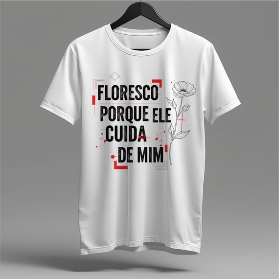 Camiseta Floresco: Cuidado e Crescimento
