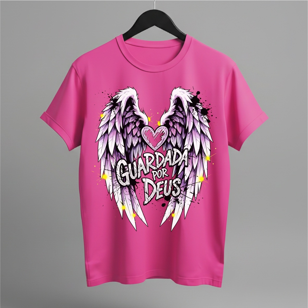 Nome do produto: Camiseta Guardada por Deus: Fé e Proteção