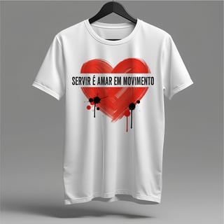 Camiseta Servir é Amar em Movimento: O Legado do Coração