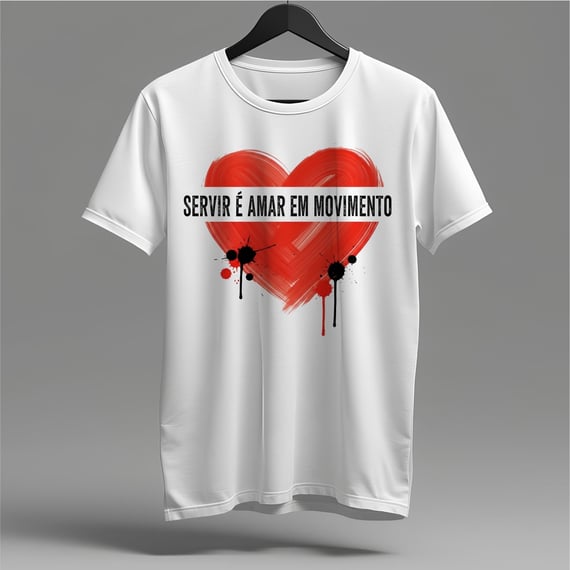 Camiseta Servir é Amar em Movimento: O Legado do Coração