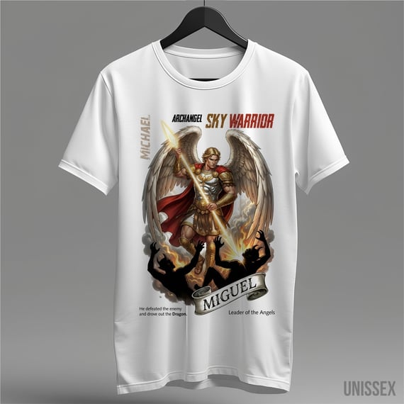 Camiseta Arcanjo Miguel: Sky Warrior