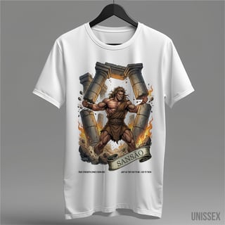 Camiseta Sansão: Força Além do Limite