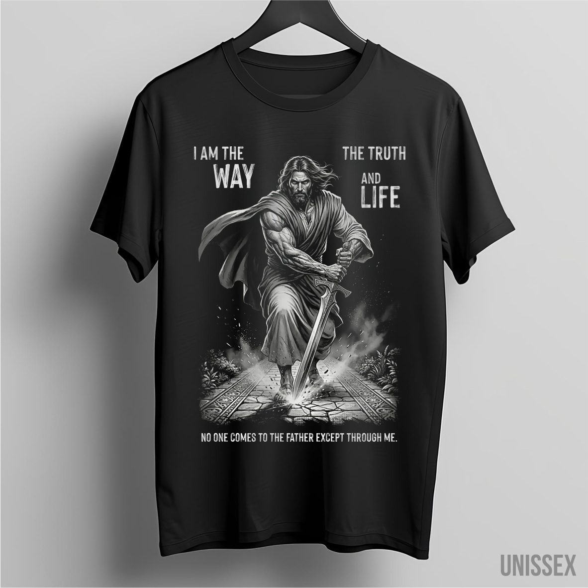 Nome do produto: Camiseta Jesus: Caminho, Verdade e Vida
