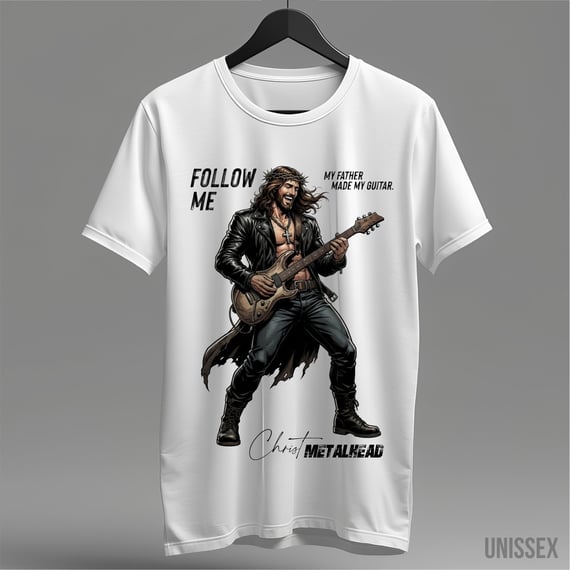 Camiseta Christ Metalhead: O Som da Salvação